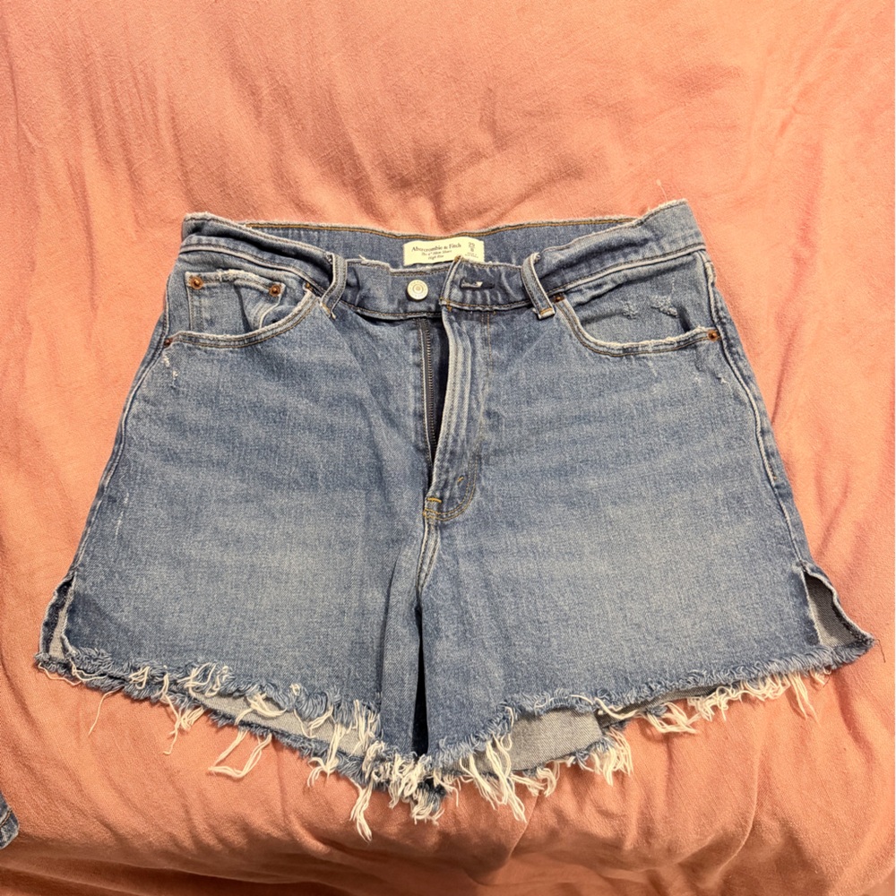 Abercrombie & Fitch Blue Denim Shorts